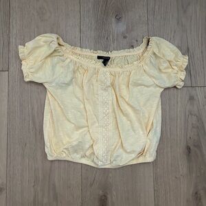 NWT Cute F21 Light Yellow Top